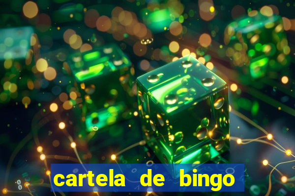 cartela de bingo pra imprimir